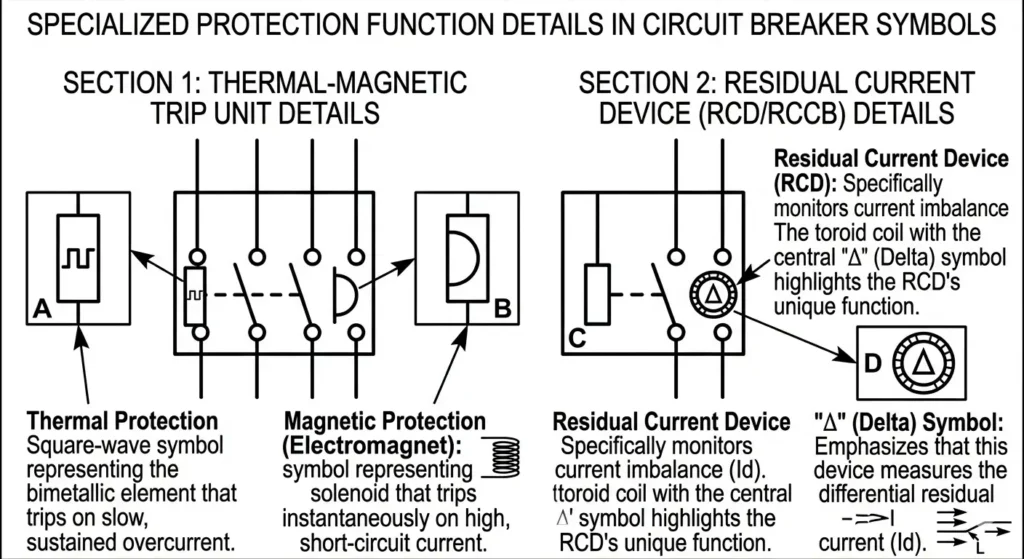 Confusing RCCB and MCB Symbols