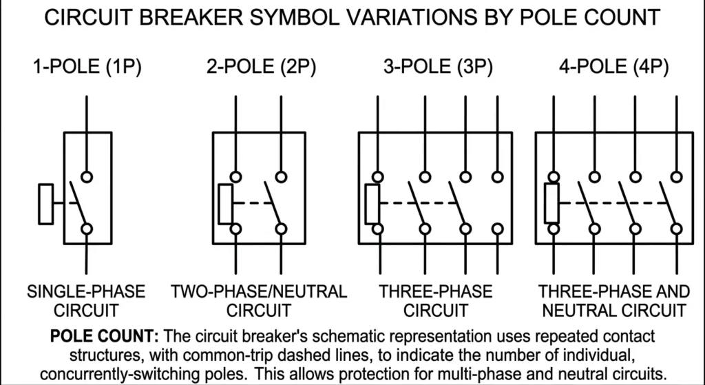 pole count of breaker