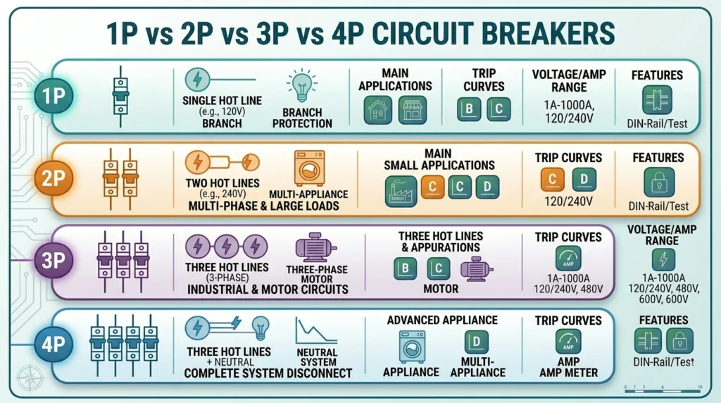 1-4p circuit breaker

