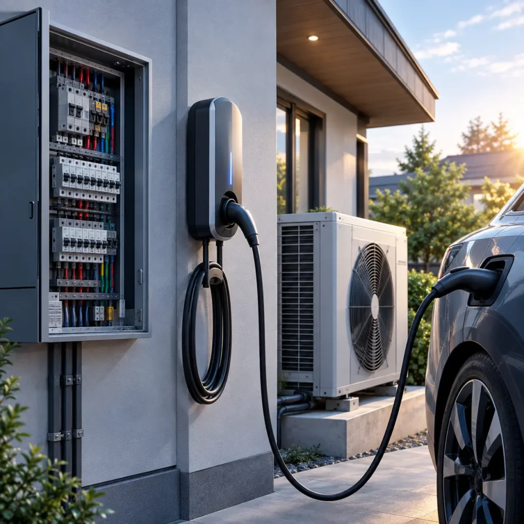 MCB for an EV Charger and Heat Pump Upgrade