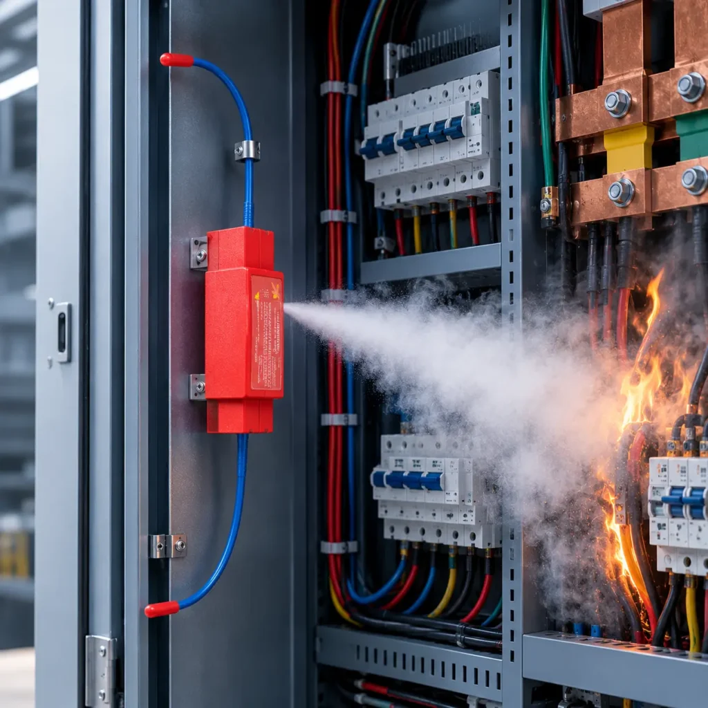 heat aerosol fire extinguishing device